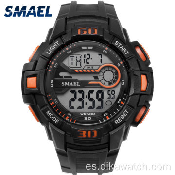 Reloj deportivo SMAEL para hombre Relojes de pulsera electrónicos LED